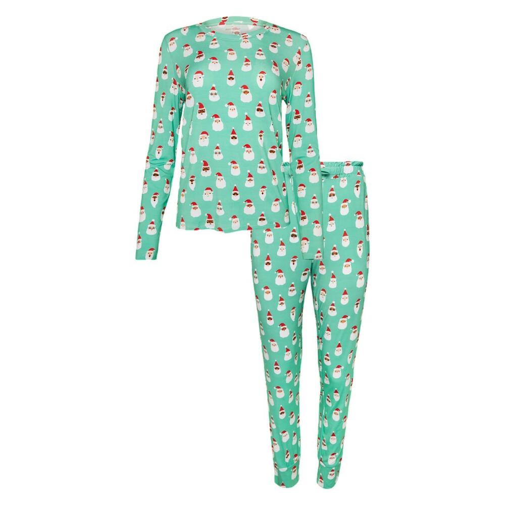 NEW POSH PEANUT women’s scoop neck and jogger pants in green